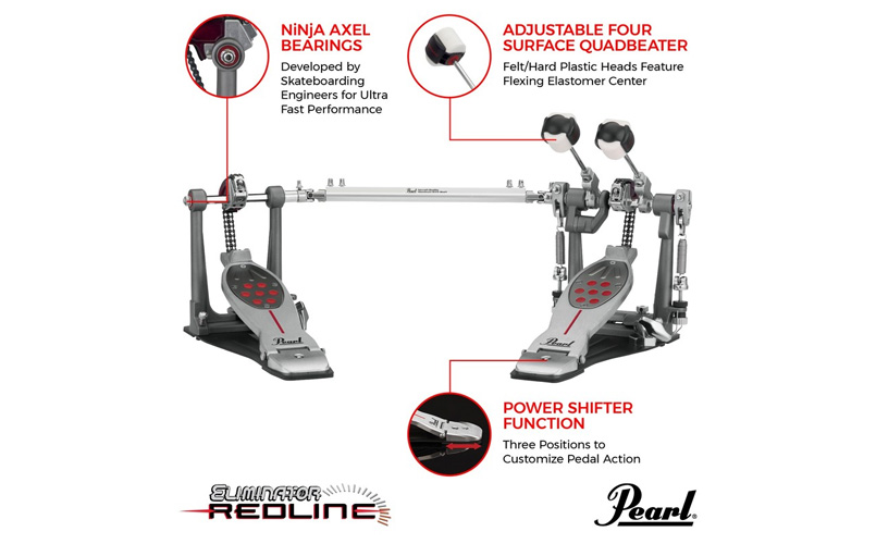 Eliminator: Redline Chain Drive Double Pedal | パール楽器【公式 